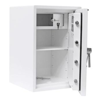 Preview: Rottner Wertschutzschrank EN1 Atlas Fire 65 Doppelbartschloss Weiß T05986